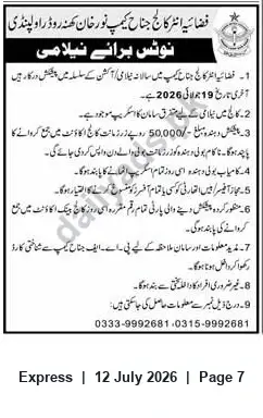 Newspaper clipping: Public Auction Notice — Unclaimed Property, Express, 12 Jul 2026