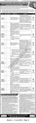 Newspaper clipping: MEPCO Recruitment: Managerial, Deputy Manager and Assistant Manager Vacancies (Multan), Express, 12 Jul 2026